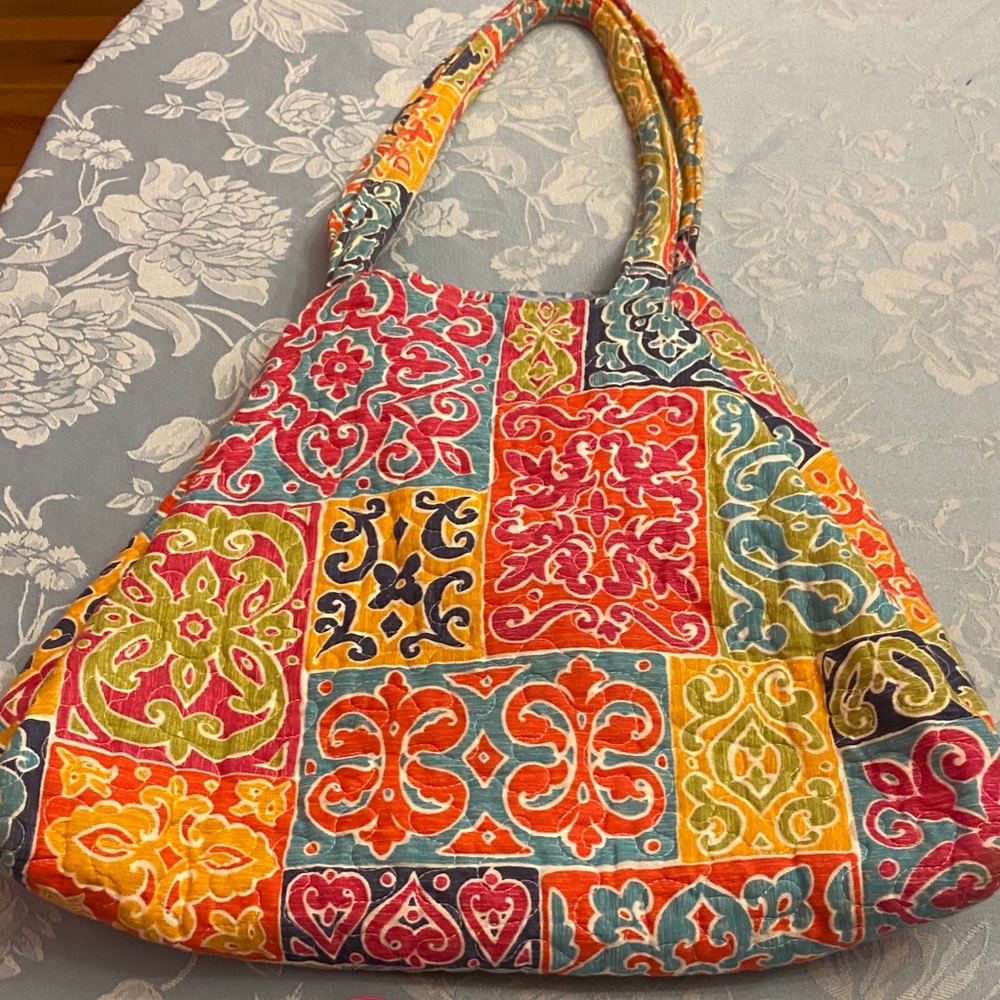 Colorful Patchwork Tote Bag